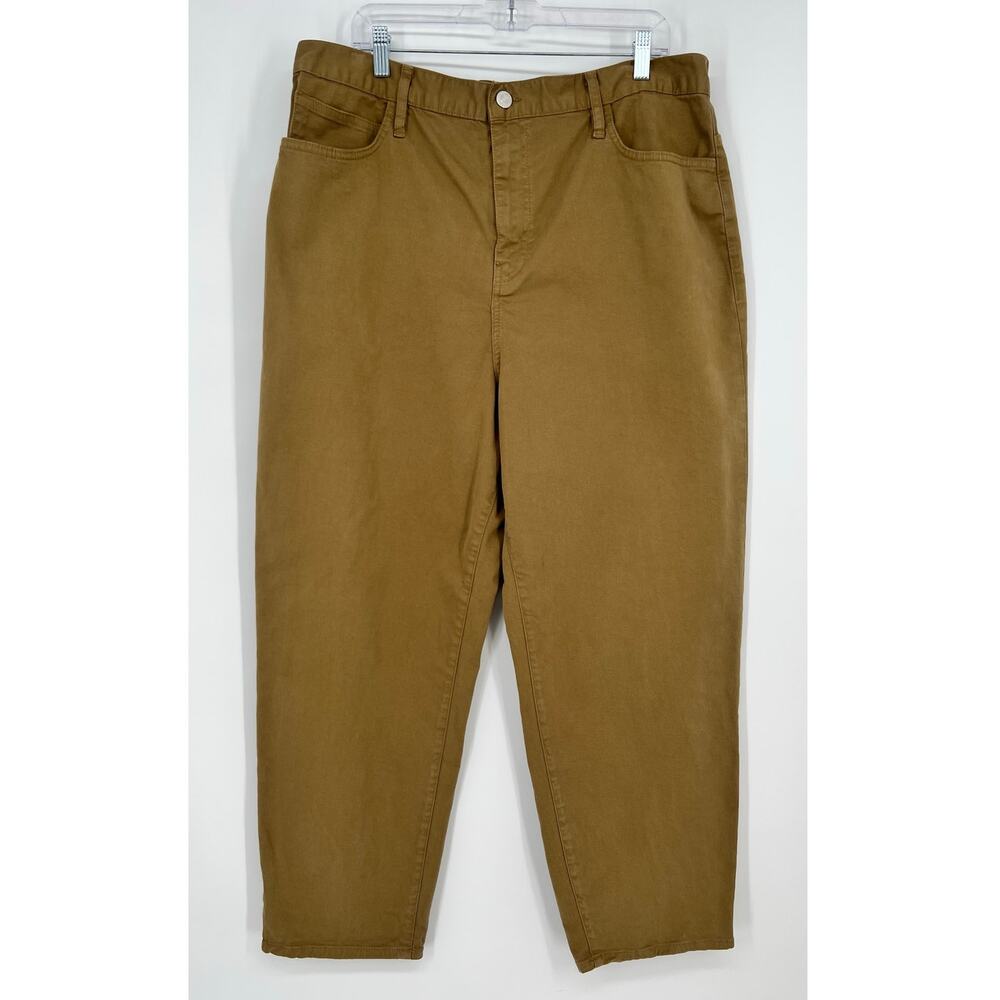 Frame Denim High Rise Jeans in Tan